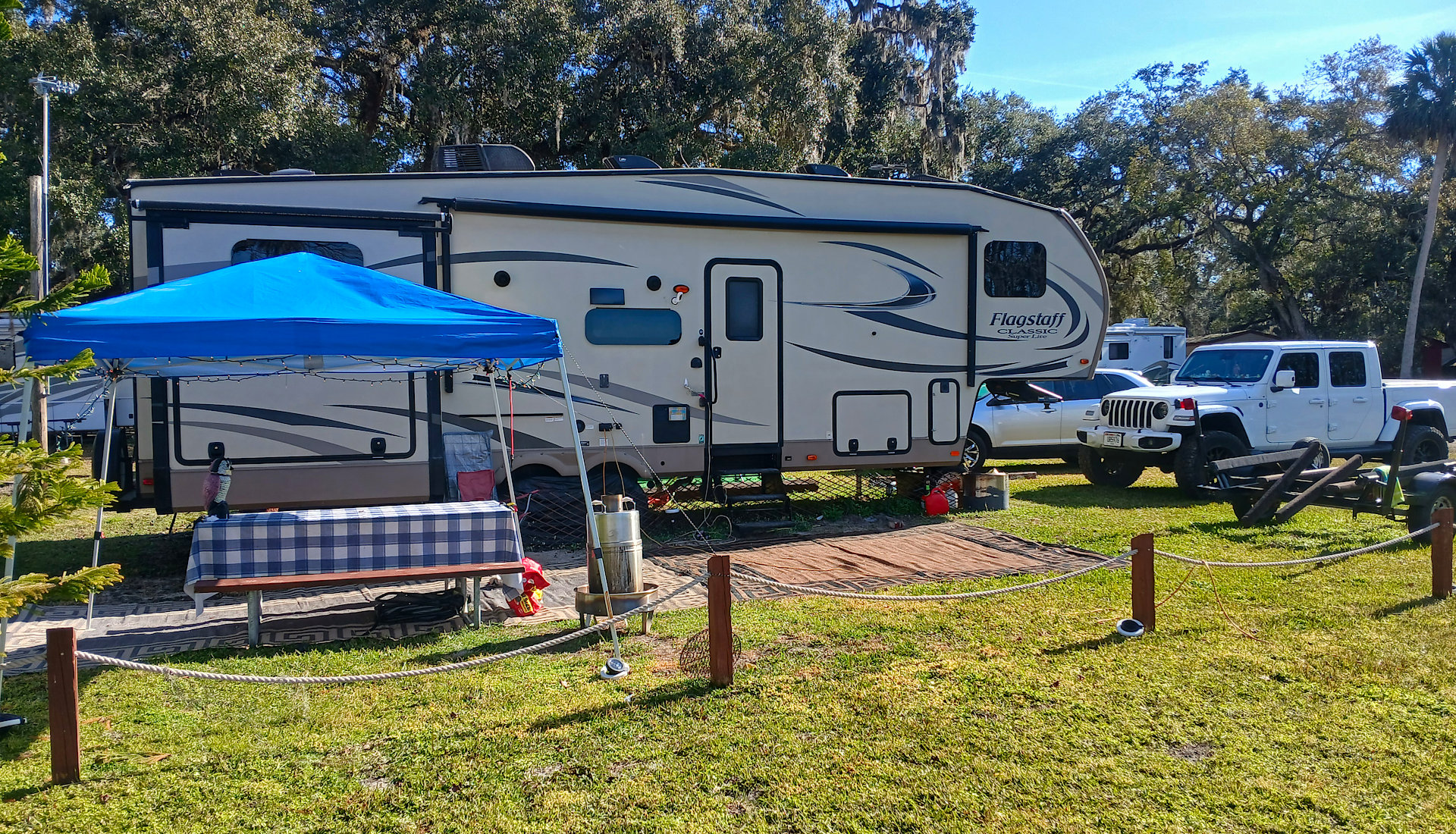 USA Flag and Cross memorial