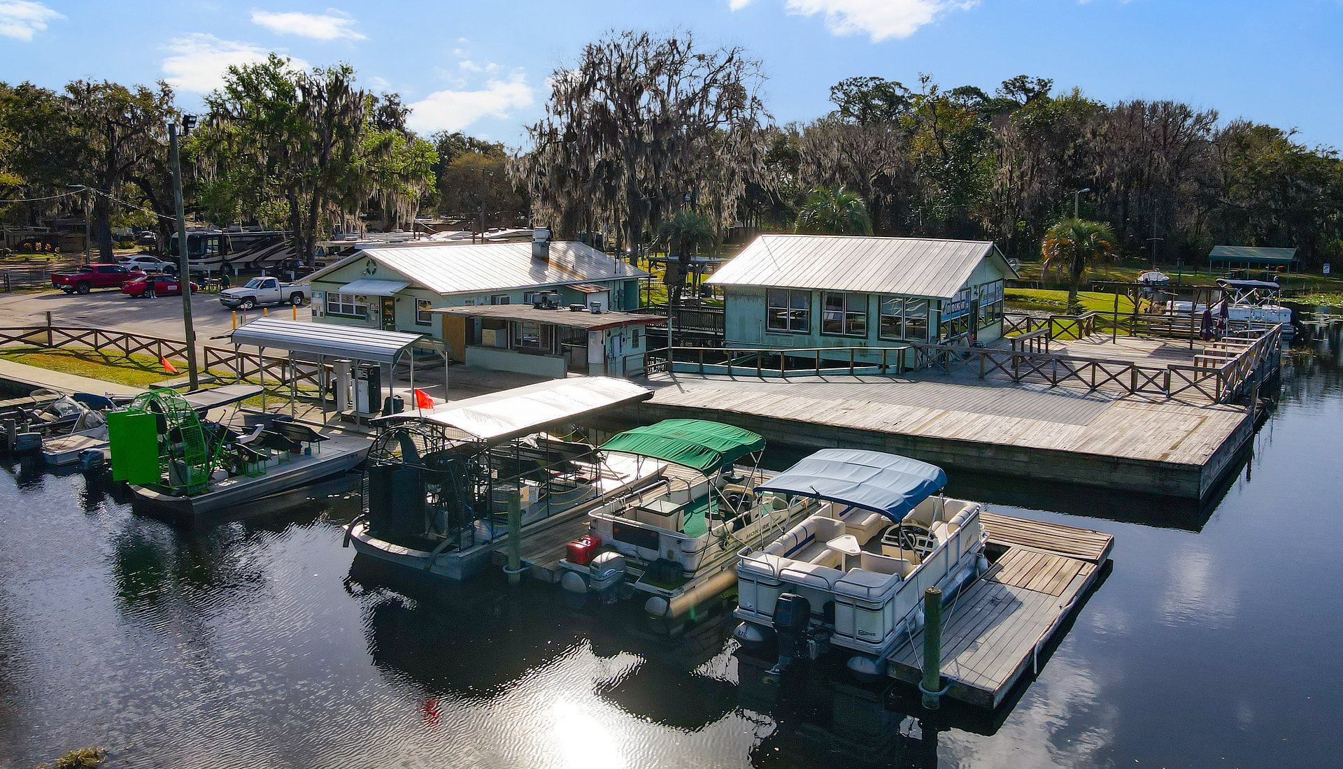 Dock and restaurant area